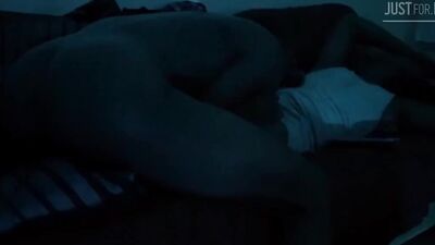 African dude bends on the couch and gets fucked hard from behind