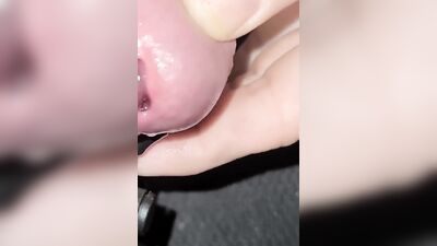 Perverted amateur guy is playing with his tiny pecker in this video