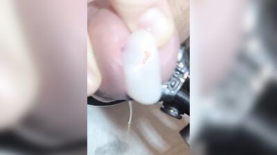 Perverted amateur guy is playing with his tiny pecker in this video