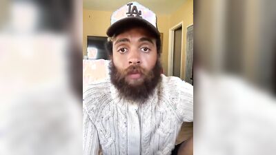 Naughty Rock Mercury is enjoying in his homemade fan requested video