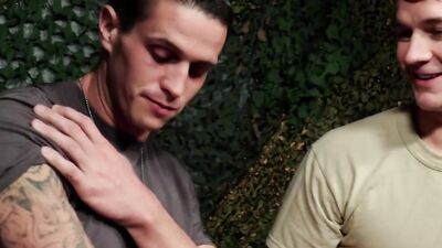 Brandon Anderson & Nick Clay are screwing inside the tent