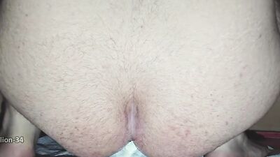 Amateur bloke rides huge dildos in front of the cam