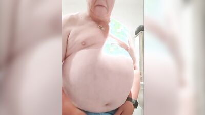 Perverted stepdad is posing naked in this raw homemade compilation