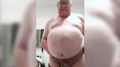 Perverted stepdad is posing naked in this raw homemade compilation