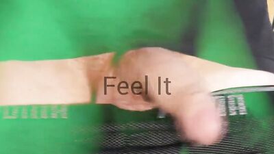 Fellow flashes his hard pecker in this close-up video