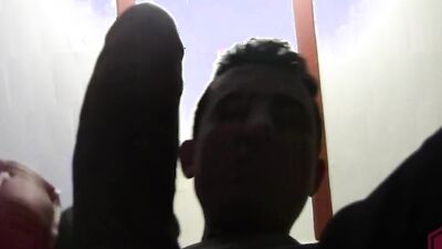 Horny amateur twink is begging for a perverted stepdad's schlong