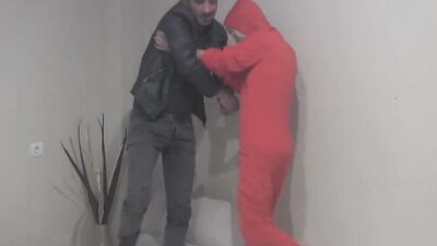 Cock hungry teen bega his roommate for some hard anal drilling
