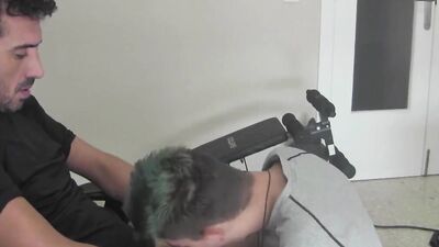 Amateur chap gets his tight ass nailed from behind with a cock