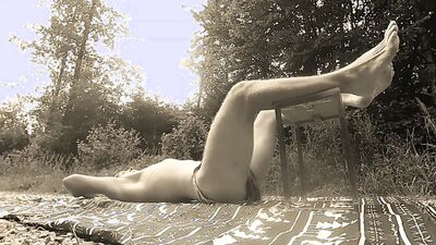 Skinny lad flashes his hard pecker out in the open