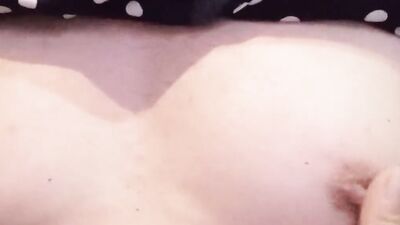 Horny sissy flashes his nipples in front of the cam