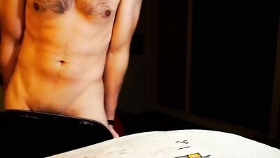 Handsome amateur bloke is playing with a schlong in this homemade footage