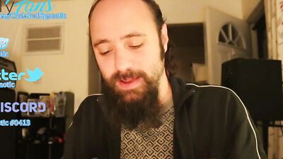 Amateur bearded bloke is having fun in this fan requested video