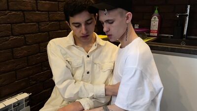 Alpan Stone and his boyfriend are sucking each other's prick