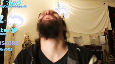 Bearded amateur gay fellow is filming his fan requested video