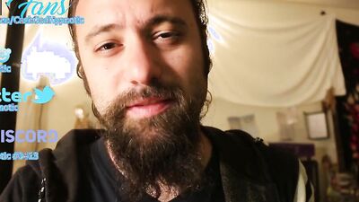 Bearded amateur gay fellow is filming his fan requested video