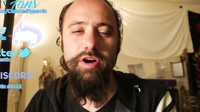 Bearded amateur gay fellow is filming his fan requested video