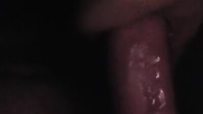 Close-up video of a cock sliding into gummy puss