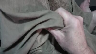 Perverted stepdad is filming his first close-up jerk off video