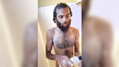 Rock Mercury enjoys in his solo performance after the shower