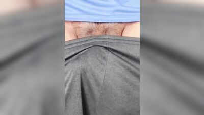 Amateur bloke is playing with his toy and dick while driving