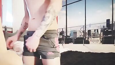 Mason Shock plays with a dildo in front of the cam