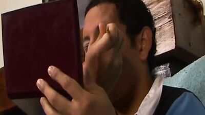 Lovely femboy is preparing himself for some hard anal nailing
