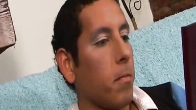 Lovely femboy is preparing himself for some hard anal nailing