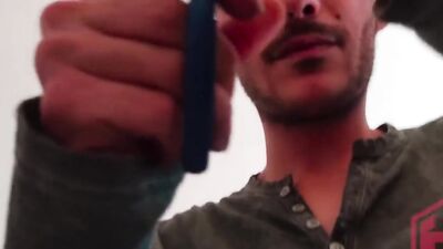 Amateur Latino bloke gets fucked in a doggystyle by his neighbor