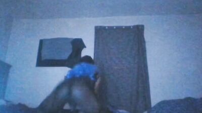 Perverted African femboy is flashing his ass in this solo performance