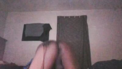 Perverted African femboy is flashing his ass in this solo performance