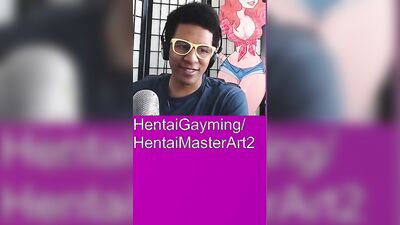 Amateur nerdy bloke is making a video while playing a game