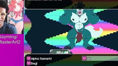 Amateur nerdy bloke is making a video while playing a game