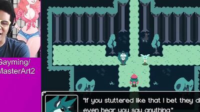 Amateur nerdy bloke is making a video while playing a game