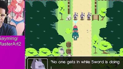 Amateur nerdy bloke is making a video while playing a game
