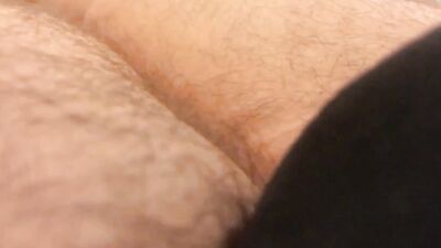 Perverted bloke is having fun in a solo performance inside the motel room