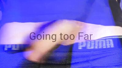 Horny gay chap is flashing a cock in front of the camera