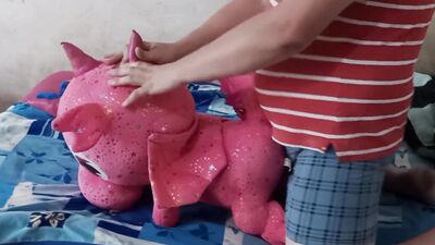 Perverted gay chap is rubbing his pecker on a Shark Eryk