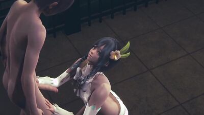 Anime femboy gets his cock sucked by his perverted mate