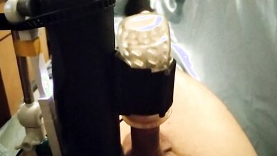 Amateur bloke is shoving his dick into tied gummy toy