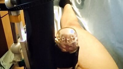 Amateur bloke is shoving his dick into tied gummy toy
