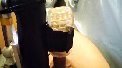 Amateur bloke is shoving his dick into tied gummy toy
