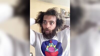 Rock Mercury is filming his fan requested video in the bedroom