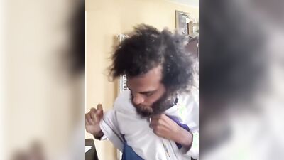 Rock Mercury is filming his fan requested video in the bedroom