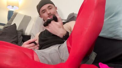 Geoff Huffman is jerking off in front of the camera
