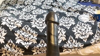 Round ass stepdad gets his tight hole destroyed with a toy