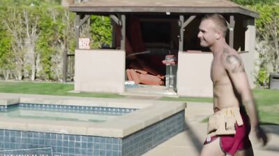 Good looking gay buddies are shagging out in the open
