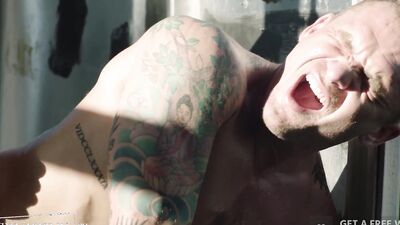 Good looking gay buddies are shagging out in the open