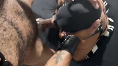 Masked fellow is enjoying in some hard barebacking with his bud