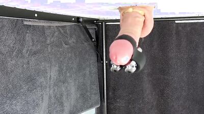 Gay lad teases his hard pecker in this homemade performance