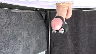 Gay lad teases his hard pecker in this homemade performance